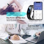 Waterproof Fitness Tracker with Heart Rate Monitor