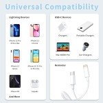 JJCALL 2-Pack USB C to Lightning Cable
