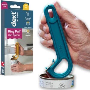 Teal Easy Open Can Opener for Seniors & Pets