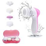 Electric Facial Cleansing Brush and Massager Set
