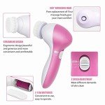 Electric Facial Cleansing Brush and Massager Set