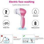 Electric Facial Cleansing Brush and Massager Set