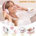 Rydohi Rose Gold Bluetooth Over-Ear Headphones 68H Playtime
