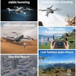 HHD 4K Camera Drone for Beginners - 52 Min Flight
