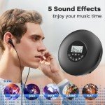 Arafuna Portable CD Player with Anti-Skip Protection