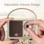 Beige Retro Bluetooth Speaker for All Ages