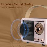 Beige Retro Bluetooth Speaker for All Ages