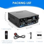 Bluetooth AK55 2-Channel Speaker Amplifier with Remote