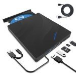 7-in-1 Portable Blu-ray & DVD External Drive