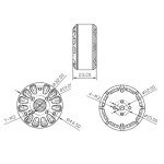 Martin 320KV Brushless Motors for DIY Drones (6 pcs)