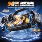 W-KING 90W Waterproof Bluetooth Speaker with Deep Bass