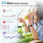 MORELOCO AMOLED Fitness Tracker with Health Monitor