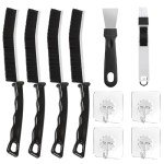 4-Piece Crevice Cleaning Brush Set for Tight Spaces