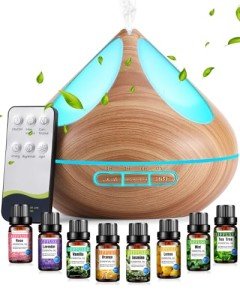 500ML Essential Oil Diffuser with Remote & Timer