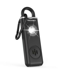 TECKNET 130dB Personal Safety Alarm with Strobe Light