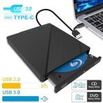 Portable USB 3.0 Type-C Blu-ray Drive for Laptops
