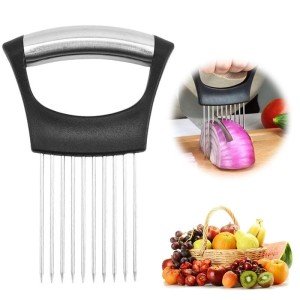 Stainless Steel Vegetable Slicer and Holder Tool