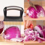 Stainless Steel Vegetable Slicer and Holder Tool