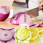 Stainless Steel Vegetable Slicer and Holder Tool