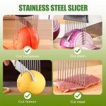 Stainless Steel Vegetable Slicer and Holder Tool