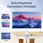 HY300 Pro Mini Projector - 4K, WiFi 6, Bluetooth