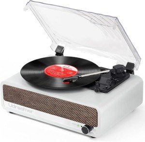 Udreamer Bluetooth Vinyl Record Player with Speaker