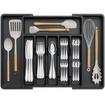 Expandable Cutlery Drawer Organizer for Kitchen компактный