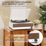 Udreamer Bluetooth Vinyl Record Player with Speaker