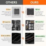 Expandable Cutlery Drawer Organizer for Kitchen компактный