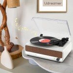 Udreamer Bluetooth Vinyl Record Player with Speaker