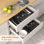Expandable Cutlery Drawer Organizer for Kitchen компактный