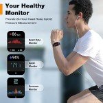Ink Black Smart Watch with Fitness Tracker & Alexa