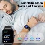 Ink Black Smart Watch with Fitness Tracker & Alexa