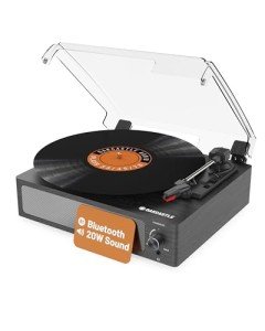Bluetooth Turntable with Speakers and Multi-Playback Speed