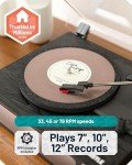 Bluetooth Turntable with Speakers and Multi-Playback Speed