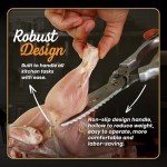 SWYSH Heavy Duty Kitchen Scissors with Leather Sheath
