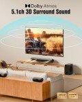 Hiwill 5.1CH Dolby Atmos Soundbar for Smart TVs