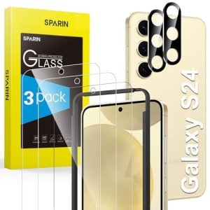 Samsung Galaxy S24 Tempered Glass Screen Protector Set