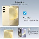 Samsung Galaxy S24 Tempered Glass Screen Protector Set