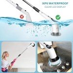 Cordless Electric Spin Scrubber with 9 Heads