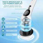 Cordless Electric Spin Scrubber with 9 Heads