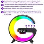 G Shape Wireless Charging Table Lamp & Speaker