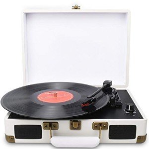 DIGITNOW! Portable Vinyl Record Player with Speakers