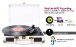DIGITNOW! Portable Vinyl Record Player with Speakers