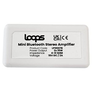 Compact 30W Wireless Bluetooth Stereo Amplifier