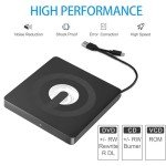 Portable USB & Type-C CD/DVD External Drive