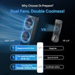Dr. Prepare Portable Oscillating Desk Fan - 3 Speeds