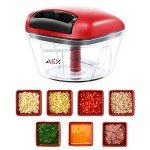 AEX Multi-Function Manual Food Chopper - Persian Red