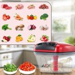 AEX Multi-Function Manual Food Chopper - Persian Red
