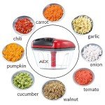 AEX Multi-Function Manual Food Chopper - Persian Red